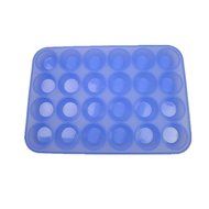 Shopline 24 Cavity Mini Muffin Cup Silicone Soap Cookies Cupcake Bakeware Pan Tray Mould