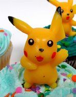 POKEMON ~12 Piece Birthday Cupcake Topper Set Featuring 12 RANDOM Pokemon Figures N5