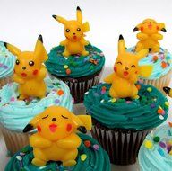 POKEMON ~12 Piece Birthday Cupcake Topper Set Featuring 12 RANDOM Pokemon Figures N6