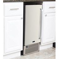 Whynter UIM-502SS Built-In/Freestanding 50 lb Capacity Clear Ice Cube Maker, Stainless Steel/Black N8