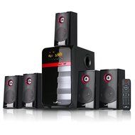 beFree Sound 5.1 Channel Bluetooth Surround Sound Speaker System- Red N3