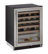U-Line U1024WCS00A Built-in Wine Storage, 24", Stainless Steel