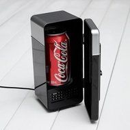 Bheema Mini USB LED PC Fridge Refrigerator Drink Cans Food Cooler Warmer ES9P - Red N4