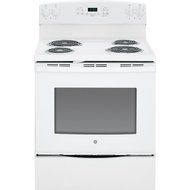 GE JB250DFWW 30" White Electric Coil Range N3
