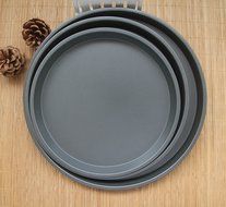 Meleg Otthon Heavy Duty Deep Dish Round Pizza Pan Cast Iron,Commercial Baking Pizza Pan Steel, Pizza Tray Set... N7