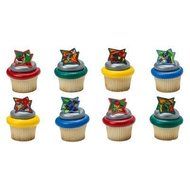 Power Rangers Dino Charge Cupcake Rings - 24 ct