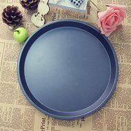 Meleg Otthon Heavy Duty Deep Dish Round Pizza Pan Cast Iron,Commercial Baking Pizza Pan Steel, Pizza Tray Set... N9