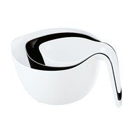 koziol MIXXX Mixing Bowl, set of 3, solid black/white