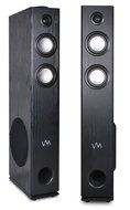 VM Audio EXAT21 Black Floorstanding Powered Bluetooth Tower Home Speakers Pair N4