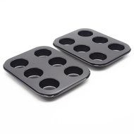 Wenwins 6 Cup mini Muffin Pans-baking cups-Non Stick Bakeware for Muffins N4