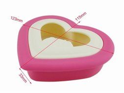 HAKSEN Sandwich Mold,Heart Shape,Red