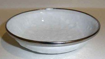 Golden Rabbit White on White Dinner Plate N7