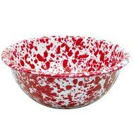 Enamelware Cereal Bowl - Navy Blue / Cream Marble N10