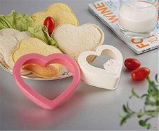 HAKSEN Sandwich Mold,Heart Shape,Red N2