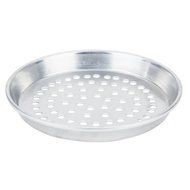 American Metalcraft HADEP8SP 8" x 1" Super Perforated Heavy Weight Aluminum Tapered / Nesting Deep Dish Pizza... N2