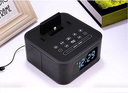 IRISTIME Wireless Bluetooth Speaker Radio Alarm Clock Loundspeaker Dock For Ipod/iphone(s1pro black) N4