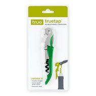 Truetap Metallic Green Double Hinged Waiter&#039;s Corkscrew by True