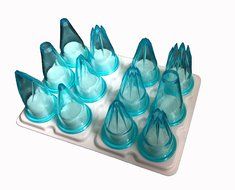 Matfer Bourgeat Assorted Polycarbonate Pastry Tips, Set of 12