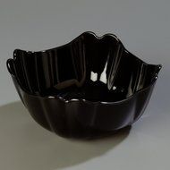 Carlisle 653103 Orchid Polycarbonate Deli Bowl, 1.6 qt. Capacity, 7.56 x 7.56 x 3.61", Black (Case of 12) N6