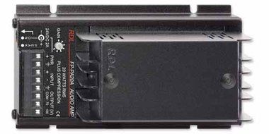 RDL FP PA20A Power Amplifier 20 W, 70 and 100V Outputs, Input/Output Terminal Block Connections - Power Supply...