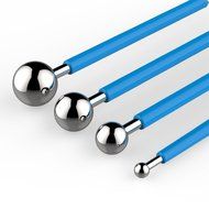 KOOTIPS 4PCS Cake Decorating Supplies Metal Ball Fondant Cake Decorating Sugarcraft Gumpaste Flower Modelling... N2