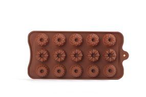 Silicone Bundt Cake Mold, 15-cavity Silicone Fancy Bundt Cake, Muffin Cups, Coffee Cake, Cupcake, Brownie and... N5
