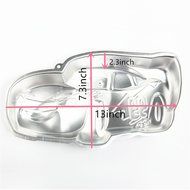 TANGCHU Aluminum Alloy Lightning Car Shape Cake Pan Cake Decorating Mold 11.8*9.25inch; 1.96inch in Height Silver N2