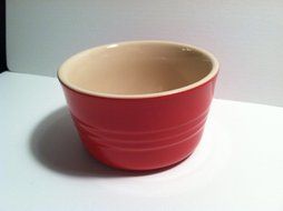 Le Creuset Stoneware Set of Two French Ramekins, 7 3/4 Oz., Chili Red N5