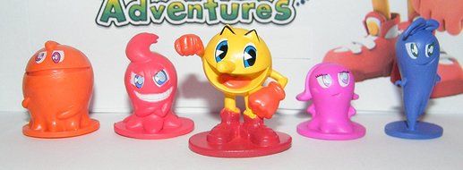 Pac-Man and the Ghostly Adventures Deluxe Mini Cake Toppers Cupcake Decorations Set of 12 Figures with Pac-Man... N5
