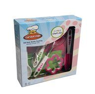 Curious Chef TCC50186 11-Piece Kids' Chef Kit, Pink/Green N11