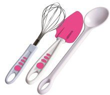 Curious Chef TCC50186 11-Piece Kids' Chef Kit, Pink/Green N12