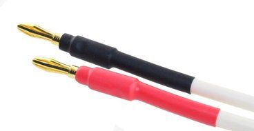 [4-pack] Hifi Speaker Cable Jumpers Wire /Assembled (Spade Plug to Banana Plugs) White /ジャンパーケーブル Yラグ&hArr;バナナプラグ/하이&amp;#