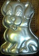 Wilton 1 2 3 Cake Pan: Precious Puppy/Pup/Dog (2105-9434, 1991) N2