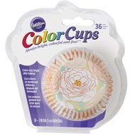 Wilton 415-8766 36 Count Floral Outline Cupcake Liners N3