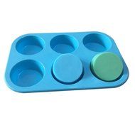 Allforhome 6 Round Silicone Cake Baking Mold Cake Pan Muffin Cups Handmade Soap Moulds Biscuit Chocolate Ice Cube...