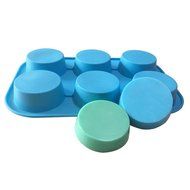 Allforhome 6 Round Silicone Cake Baking Mold Cake Pan Muffin Cups Handmade Soap Moulds Biscuit Chocolate Ice Cube... N2