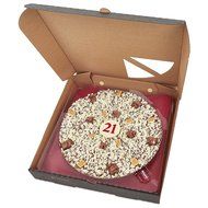 21st Birthday Chocolate Pizza - 10 Inch by gou
