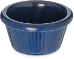 Carlisle S27960 Melamine Fluted Ramekin, 2-Ounce Capacity, 1.43" Height, Cobalt Blue (Case of 48) N5