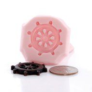 Small Captians Ship Wheel Silicone Mold Food Safe Fondant, Resin, Polymer Clay, Jewelry, Craft Mold N3
