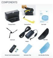 YUJIN Robot iClebo POP Magic Balck YCR-M05-P3 Remote Robotic Vacuum Cleaner + free gift N2