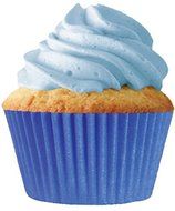 Cupcake Creations 2" Baking Cups Blue 32 Pk No Muffin Pan Needed Bakery Quality