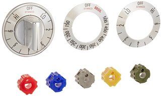 Stanco Universal Electric Oven Control Knob, Chrome