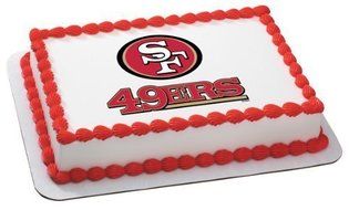 1 X NFL San Francisco 49ers ~ Edible Cake Image Topper