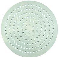 Winco APZP-7SP, 7-Inch Super-Perforated Aluminum Pizza Disk with 72 Holes, Pizza Screen Crisper