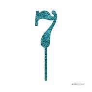 Andaz Press 5th Birthday and Anniversary Acrylic Cake Toppers, Pink Glitter, Number 5, 1-Pack N88