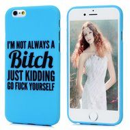 iPhone 6S Case,iPhone 6 Case (4.7") - Candy Color Kidding Words Series Slim Fit Shock-absorption Full Edge Protective... N30