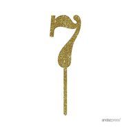 Andaz Press 5th Birthday and Anniversary Acrylic Cake Toppers, Pink Glitter, Number 5, 1-Pack N95