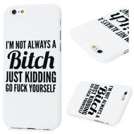 iPhone 6S Case,iPhone 6 Case (4.7") - Candy Color Kidding Words Series Slim Fit Shock-absorption Full Edge Protective... N33