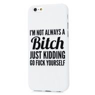 iPhone 6S Case,iPhone 6 Case (4.7") - Candy Color Kidding Words Series Slim Fit Shock-absorption Full Edge Protective... N34