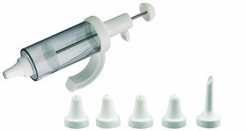Westmark Westmark Garnishing and Doughnut Filling Syringe - The Ideal Tool For Passionate Bakers, , White